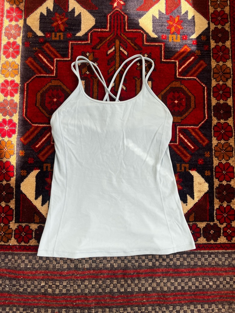 lululemon athletica Light Blue Strappy Tank Top